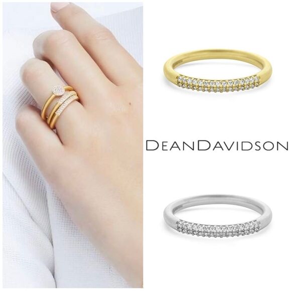 Dean Davidson Signature 22K Gold-Plated & White Topaz Ring - Picture 3 of 10